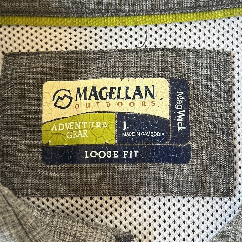 Magellan Adventure Gear Mag Wick Vented Button Down Shirt Large - Picture 9 of 12